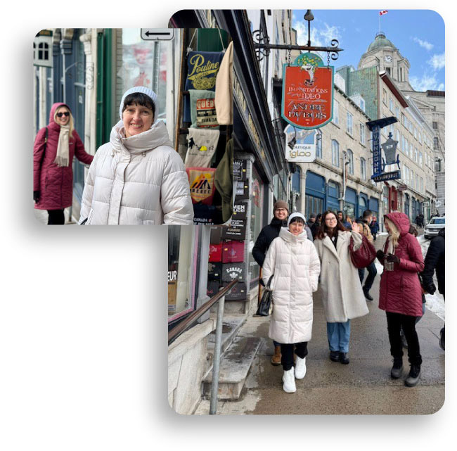 Touriste dans la Cote de la Montagne